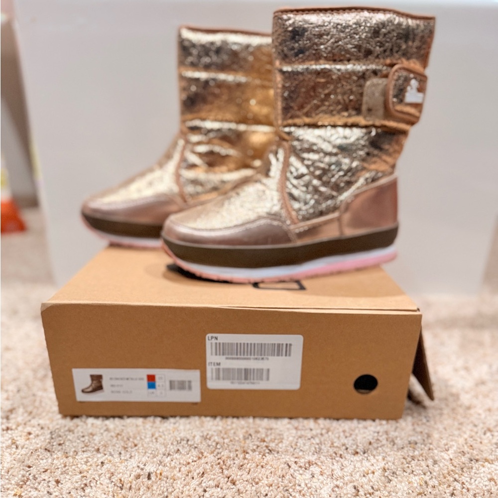 Kids Gold Boots